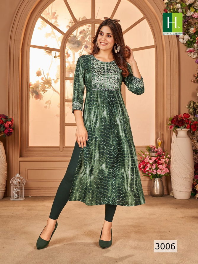 Shibori Vol 3 By Hirwa Nyra Cut Printed Kurtis Catalog
